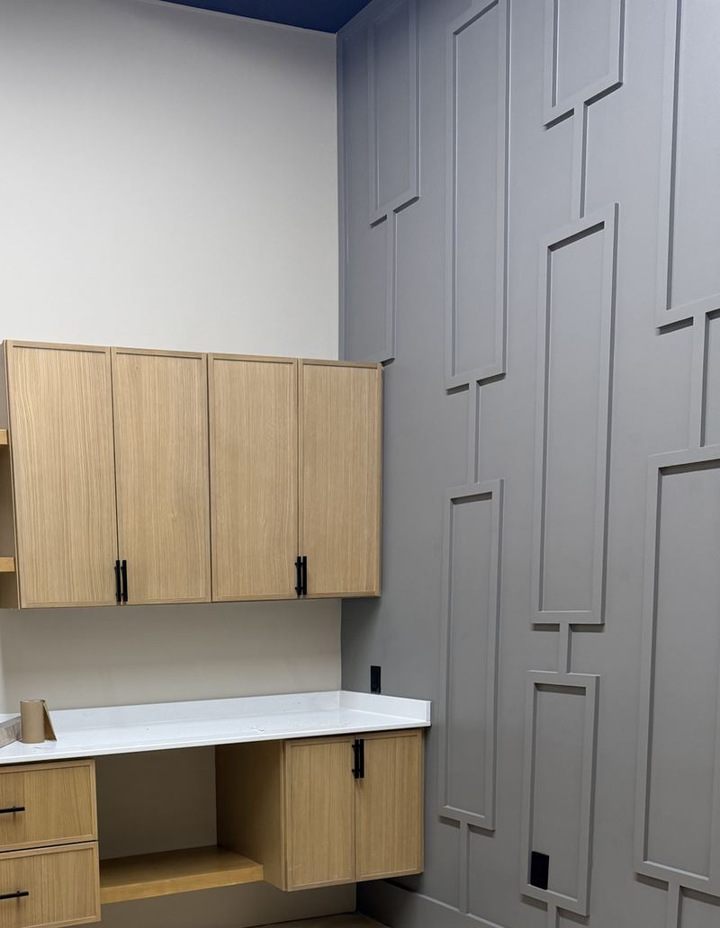 A treatment room in the studio